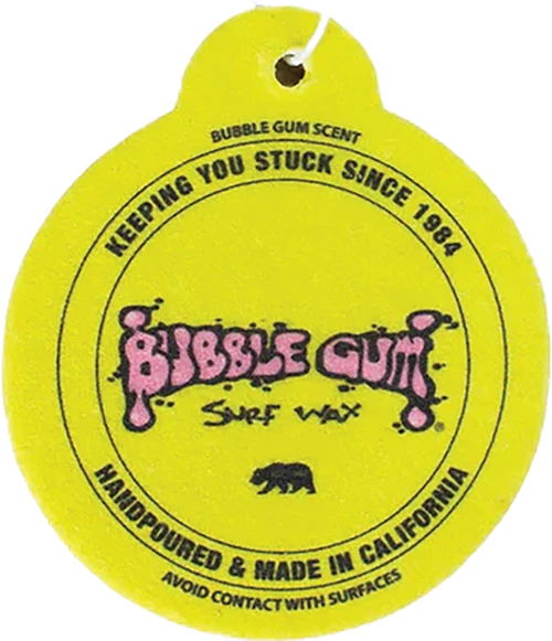 BUBBLE GUM AIR FRESHENER CIRCLE/BUBBLEGUM/YELLOW