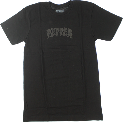 PEPPER LOGO SS TSHIRT SMALL BLACK