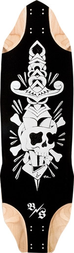 BOMBSQUAD POCKET ACE LONGBOARD SKATEBOARD DECK-10x35.5 sale