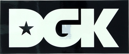 DGK LOGO DECAL STICKER XL BLACK single