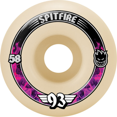 Spitfire F4 93Radial Wheels Set Pink White 58mm/93a
