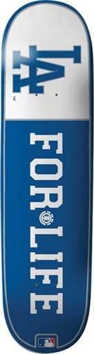 ELEMENT MLB FOR LIFE DODGERS SKATEBOARD DECK-8.0 featherlight