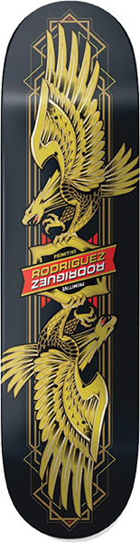 PRIMITIVE RODRIGUEZ TWIN NOSE EAGLE SKATEBOARD DECK-8.25 BLK