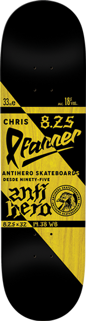 ANTI HERO PFANNER REFRESCOS SKATEBOARD DECK 8.25