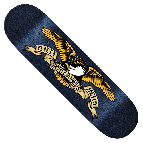 Anti Hero Eagle EasyRider Skateboard Deck Navy Glitter 8.5 wb14.25
