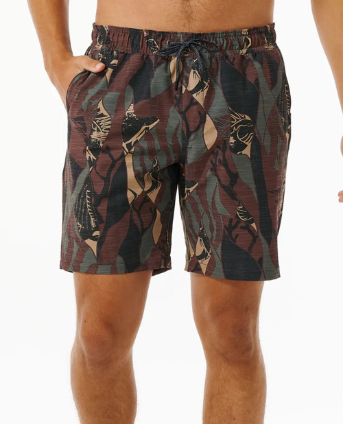 Rip Curl Boardwalk Jackson Volley Camo Green