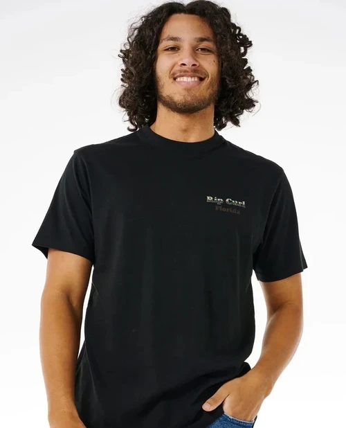 Rip Curl Reel It In Florida Tshirt Black Camo
