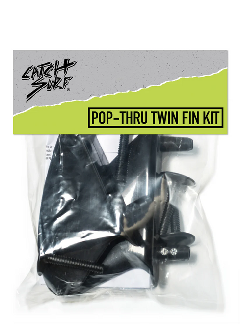 Catch Surf Fins (Twin 2 Pack) Black 3 inch