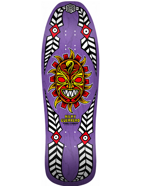 Powell Peralta Geurrero Mask Skate Deck Purple 10.2