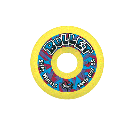 BULLET CHURCH GLASS MINI 54mm 93a YELLOW Skateboard Wheels