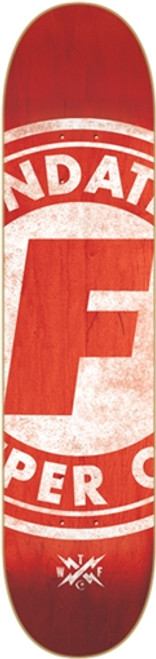 FOUNDATION SUPER CO SKATEBOARD DECK-8.37 RED