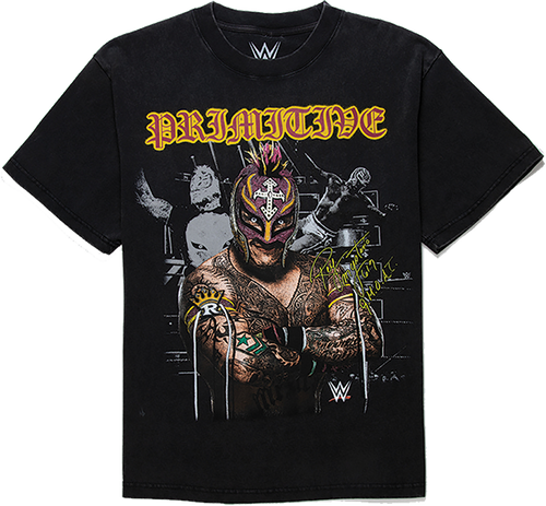 PRIMITIVE WWE MYSTERIO HEAVYWEIGHT SS TSHIRT SMALL BLACK