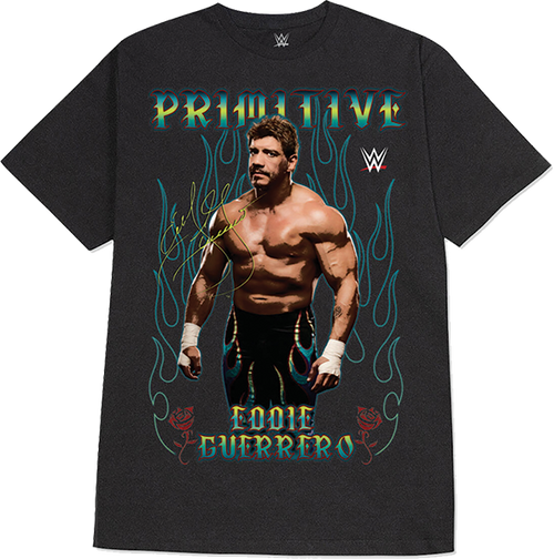PRIMITIVE WWE GUERRERO II HEAVYWEIGHT SS TSHIRT SMALL BLACK