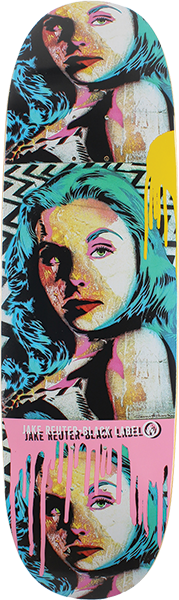 BLACK LABEL REUTER LOST HIGHWAY SKATEBOARD DECK-8.75" ASSORTED COLOR STAIN