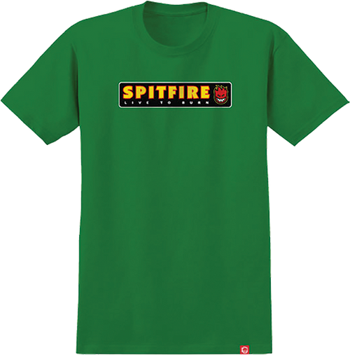 SPITFIRE LTB SS TSHIRT SMALL KELLY GREEN