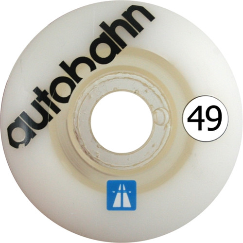 AUTOBAHN DD FLAGSHIP 49mm-WHT/CLR SALE Skateboard Wheels
