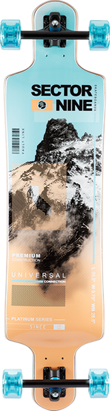 SECTOR 9 ELEVATION FAULTLINE SKATEBOARD COMPLETE-9.75x39.5