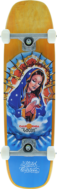 CALIFORNIA LOCOS X MISTER CARTOON GUADALUPE SKATEBOARD COMPLETE 8X31.6