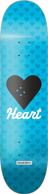 HEARTAGRAM VERTICAL FLOW NEON SKATEBOARD DECK-8.25 BLUE