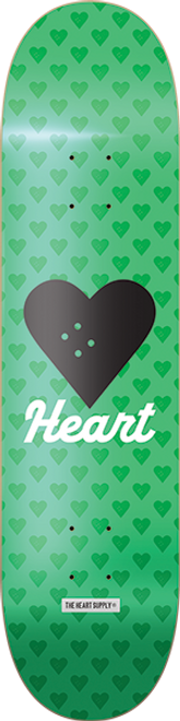 HEARTAGRAM VERTICAL FLOW NEON SKATE DECK-8.12 GREEN