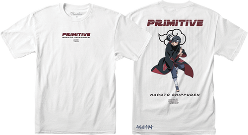 PRIMITIVE NARUTO ITACHI UCHIHA SS TSHIRT SMALL WHITE