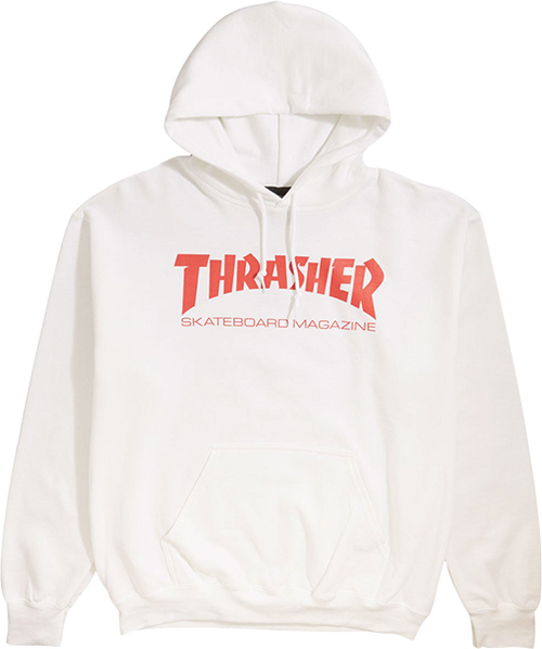 THRASHER SKATE MAG HOODIE SMALL WHITE/RED