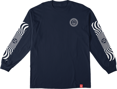 SPITFIRE CLASSIC SWRL SLEEVE LS SMALL NAVY/WHITE