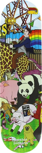 ENJOI JUDKINS CARNIVAL SKATEBOARD DECK-8.25 resin 7