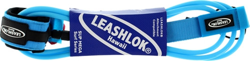 LEASHLOK SUP MEGA SURF 10' LEASH BLUE 9mm