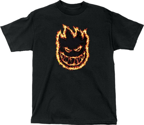 SPITFIRE CHARRED REMAINS SS Tshirt SMALL BLK/ORG