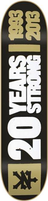 ZOO YORK 20 YEARS STRONG Skateboard Deck-8.0 BLACK