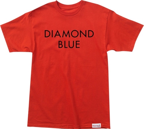 DIAMOND BLUE SS Tshirt XLARGE RED/BLK