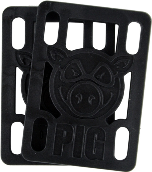 PIG 1/4" RISERS BLACK (Set of 2)