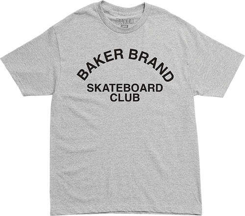 BAKER CLUB SS TSHIRT LARGE ATHLETIC HEATHER