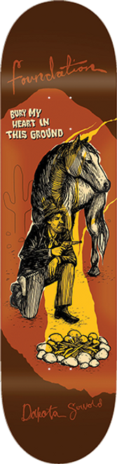 FOUNDATION SERVOLD COWBOY SKATEBOARD DECK-8.38