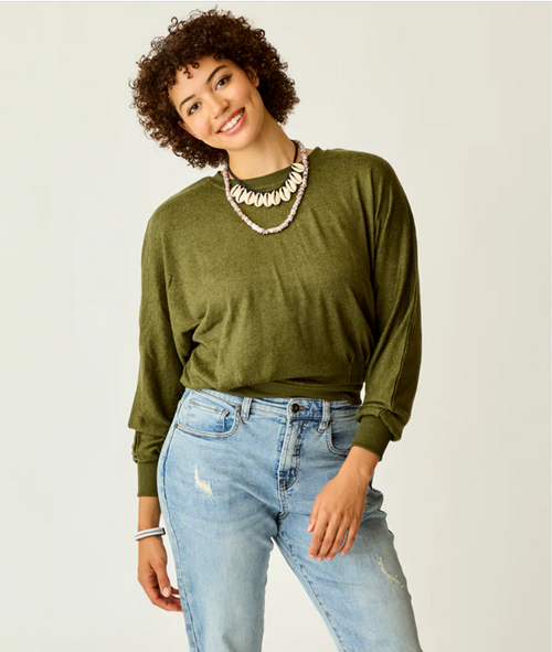 Carve Designs Anneke Super Soft Dolman Fir Heather