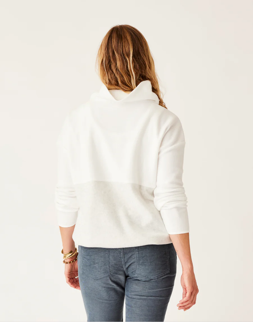 Carve Designs Rowayton Color Block Cowl Cloud Heather