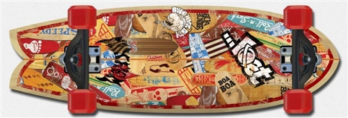 Lost RNF Classic Longboard SKATEBOARD COMPLETE Red