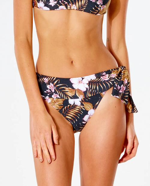 RipCurl PlayaBella HighWaist Cheeky Swim Bottoms Black