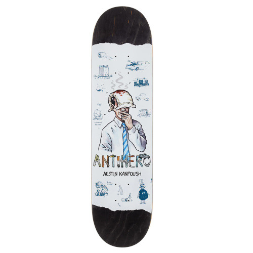 Anti Hero Kanfoush Recycling Skateboard Deck Assorted Stain 8.06