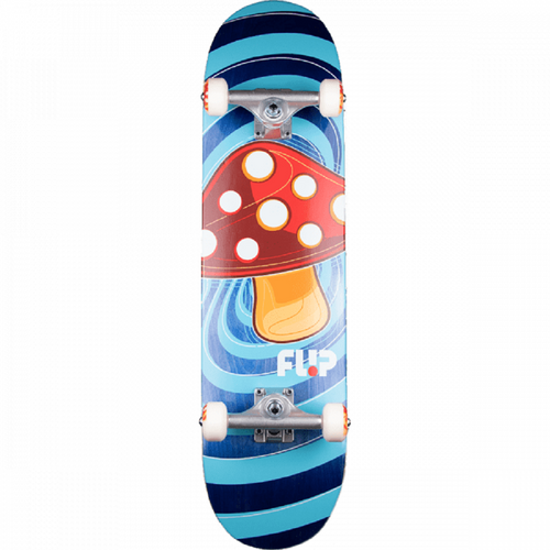 Flip Pop Shroom Skateboard Complete Blue 8.0