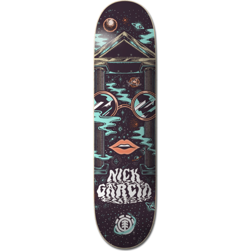 Element Garcia Space Case Skate Deck Black 8.38
