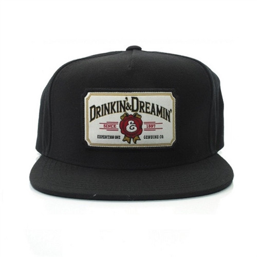 Expedition Drinkin and Dreamin Snapback Hat Black