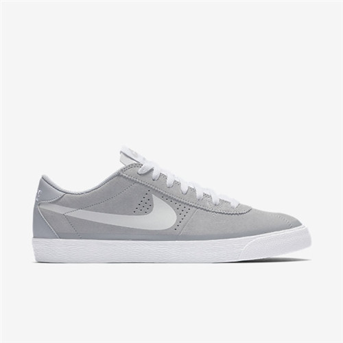 Nike SB Bruin SB Premium Skate Shoes Grey White White