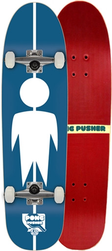 Alien Workshop PONG PUSHER CRUISER SKATEBOARD COMPLETE-8.25 BLUE
