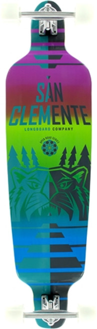 SAN CLEMENTE MOUNTAIN DROP DOWN SKATEBOARD COMPLETE-10x39.75