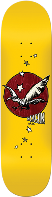 REAL SILVA GONZ ART REDUX SKATEBOARD DECK-8.5 YELLOW