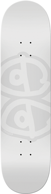 KROOKED EYES SKATEBOARD DECK-8.06 WHITE