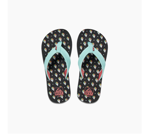 Reef Ahi Snow Cone Sandals Kids Mint Pink