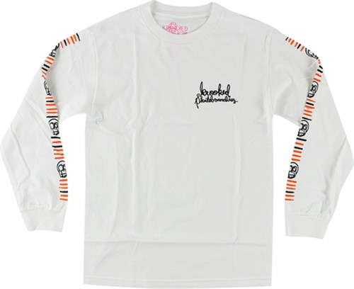 KROOKED KAMPFIRE LONGSLEEVE MEDIUM WHT/BLK/RED